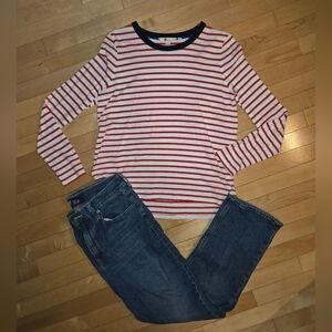 Boden Red Stripe Top